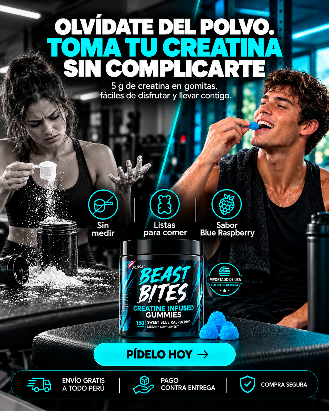 Creatina Beast Bites Importado de USA