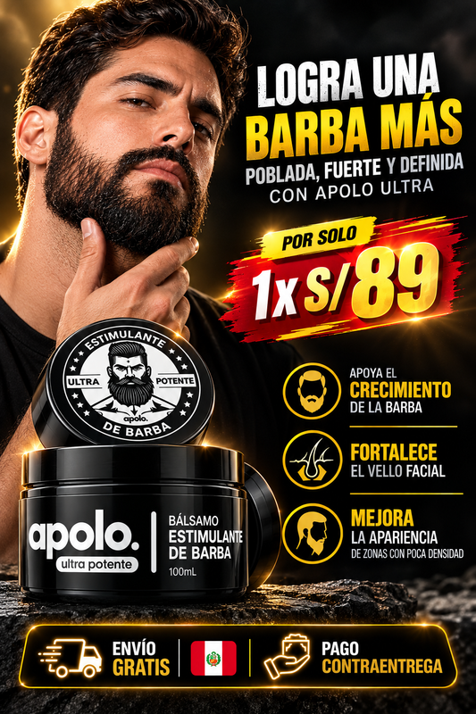 Apolo Ultra Estimulante de Barba 100 ml