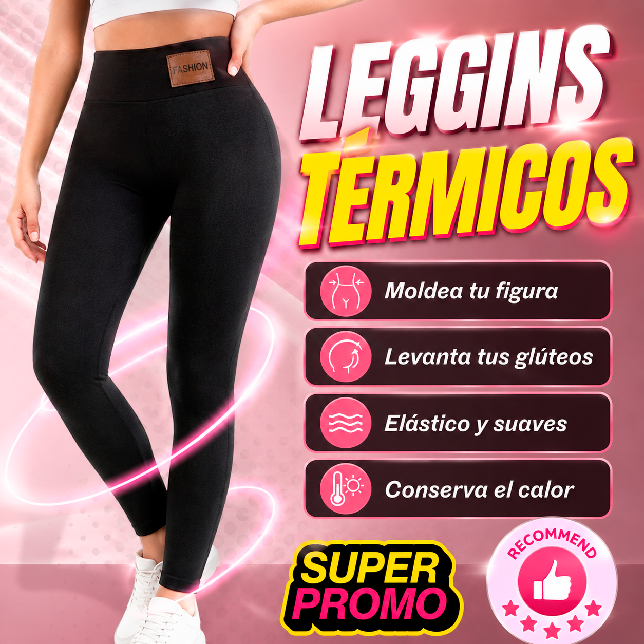 LEGGINS  TÉRMICOS LEVANTA GLUTEOS CON FAJITA MOLDEADORA