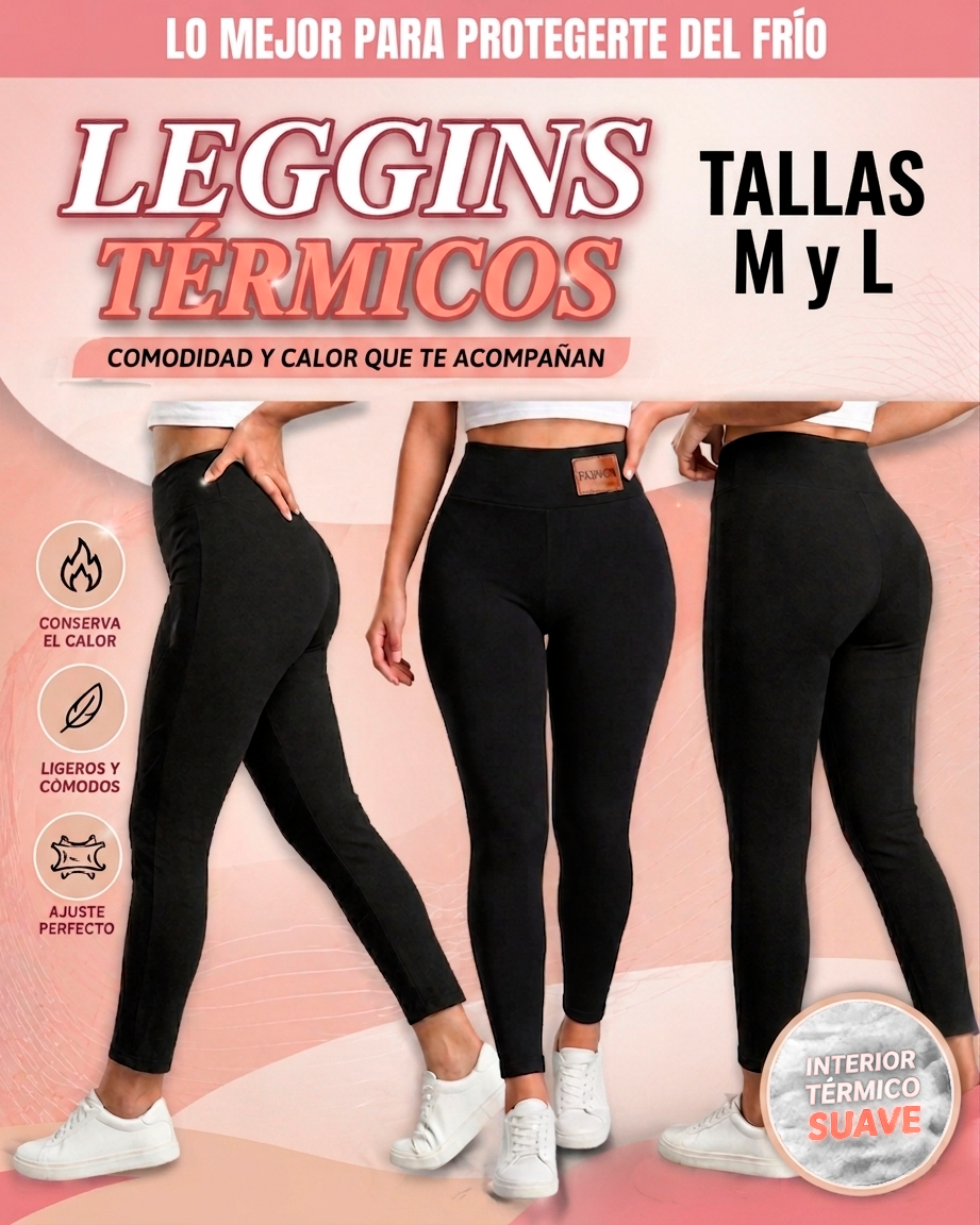 LEGGINS  TÉRMICOS LEVANTA GLUTEOS CON FAJITA MOLDEADORA