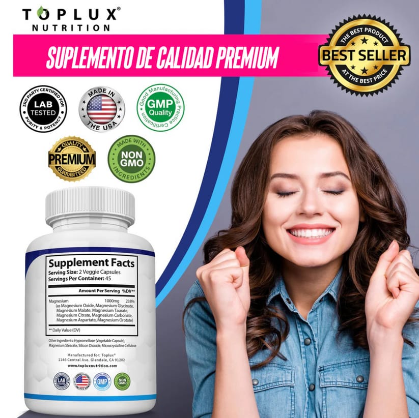 Suplemento Premium - Magnesium Complex - 90 cápsulas