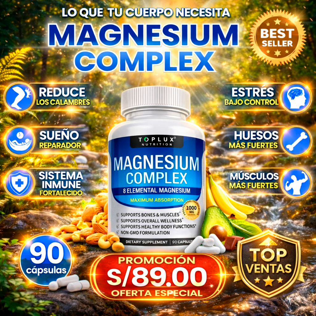 Suplemento Premium - Magnesium Complex - 90 cápsulas